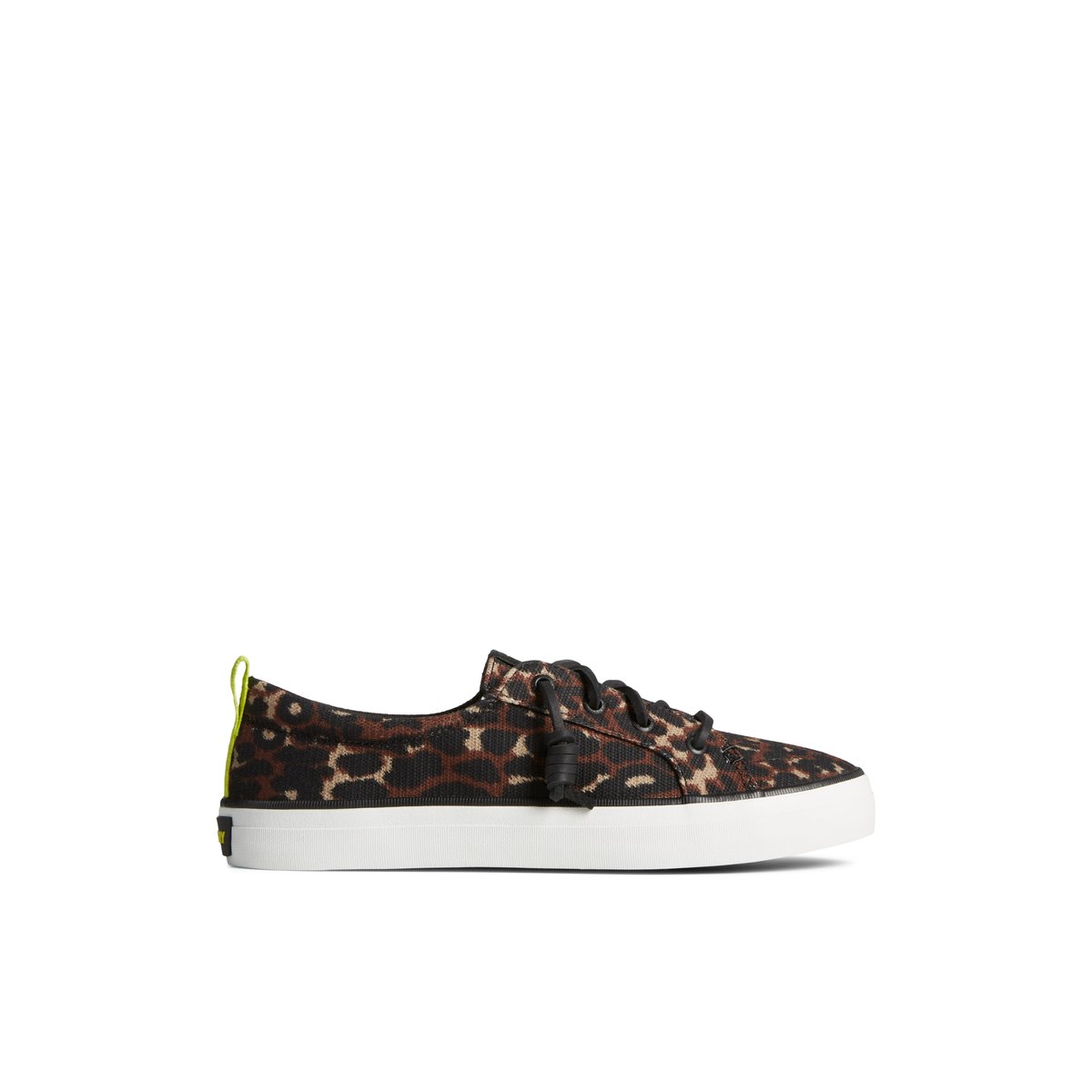 Crest Vibe Cheetah Sneaker Black Women s Crest Vibe Sperry US