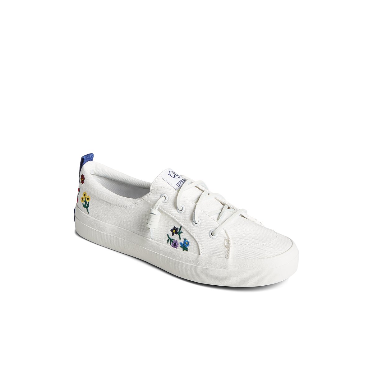 Crest Vibe Floral Sneaker White Women s Sneakers Sperry US