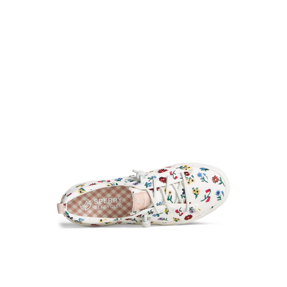 Crest Vibe Floral Sneaker Brown Primary Multi Women s Sneakers Sperry US