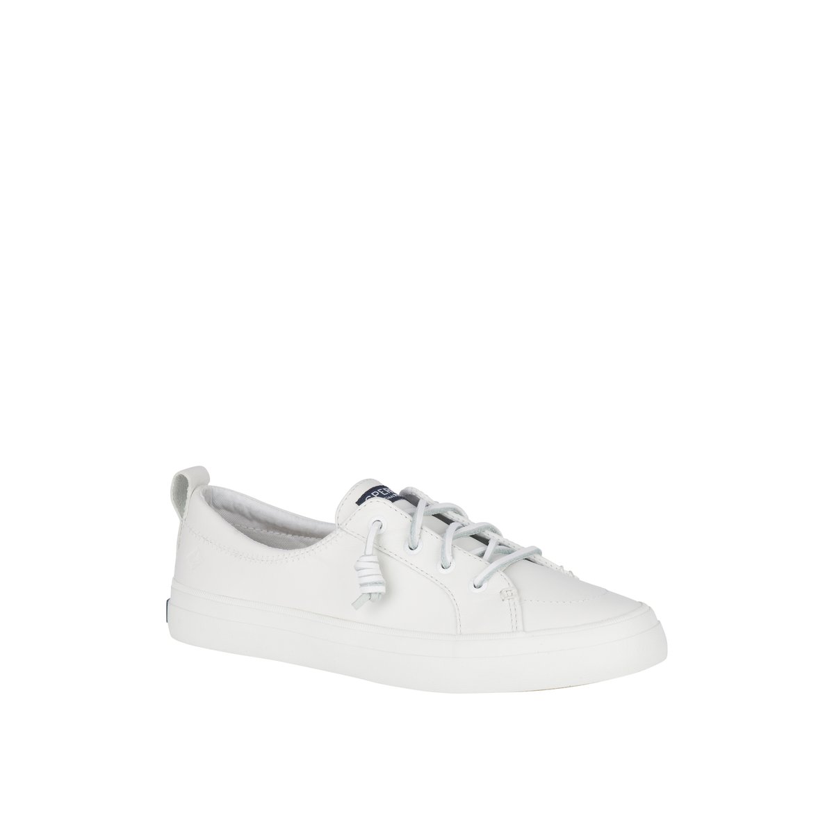 Crest Vibe Leather Sneaker White Women s Sneakers Sperry US