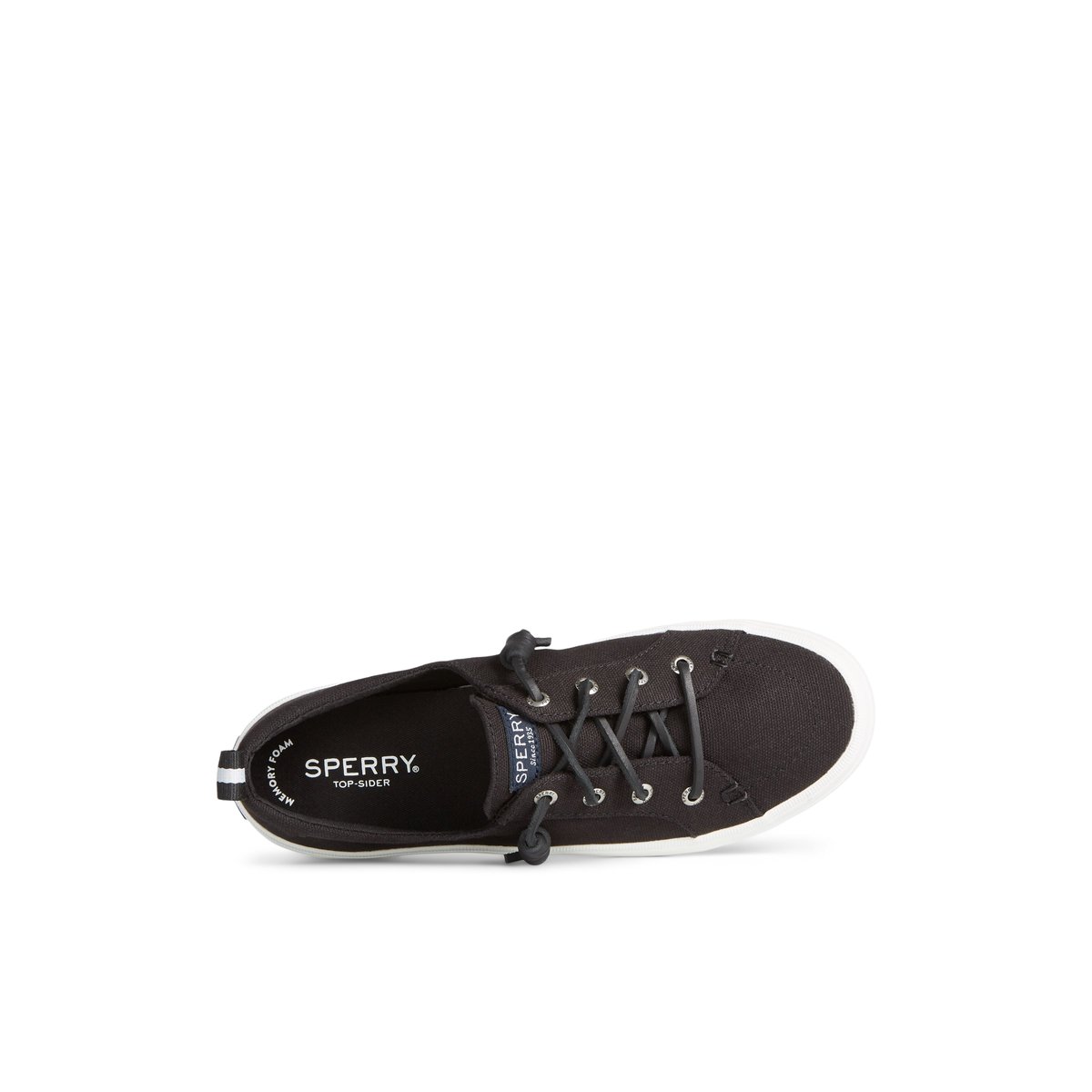 Crest Vibe Sneaker Black Women s Sneakers Sperry US
