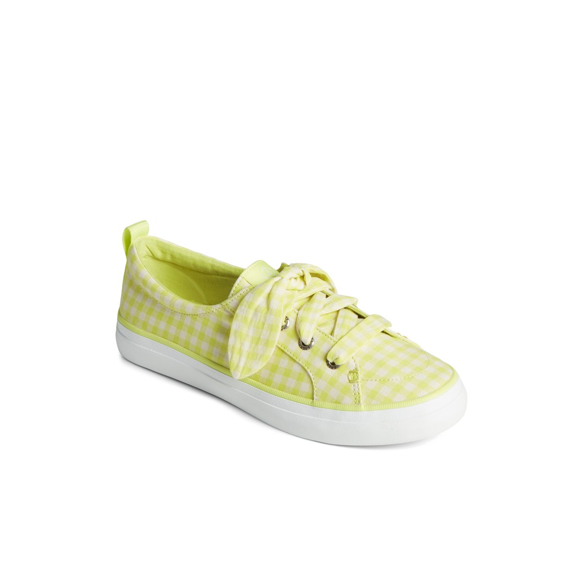 Crest Vibe Gingham Sneaker Light Green Women s Crest Vibe Sperry US