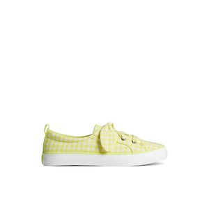 Crest Vibe Gingham Sneaker Light Green Women s Crest Vibe Sperry US