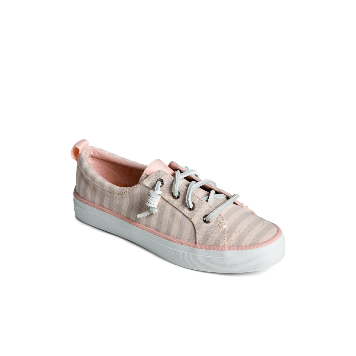 SeaCycled Crest Vibe Striped Textile Sneaker Grey Women s Crest Vibe Sperry US