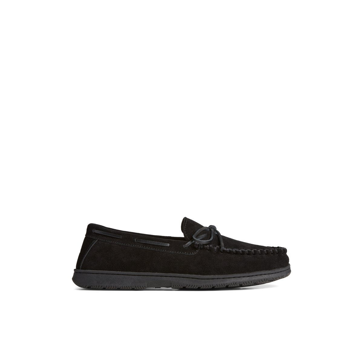 Black suede sperrys sale