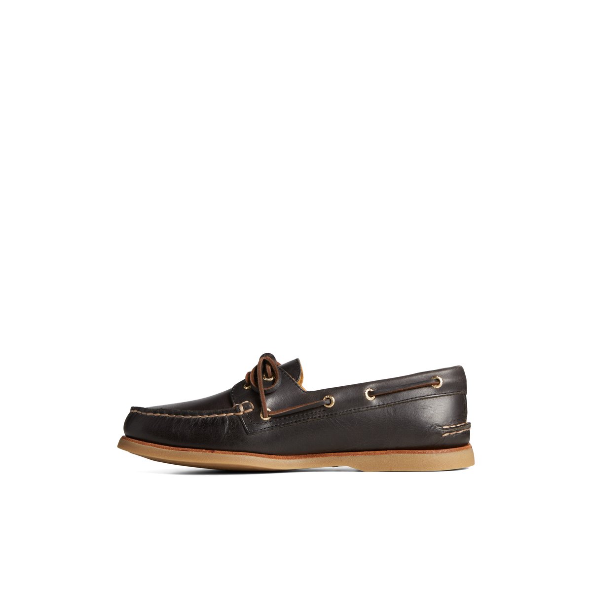 Gold Cup Authentic Original Orleans Leather Boat Shoe Black Leather Smooth Men s Authentic Original Sperry Canada