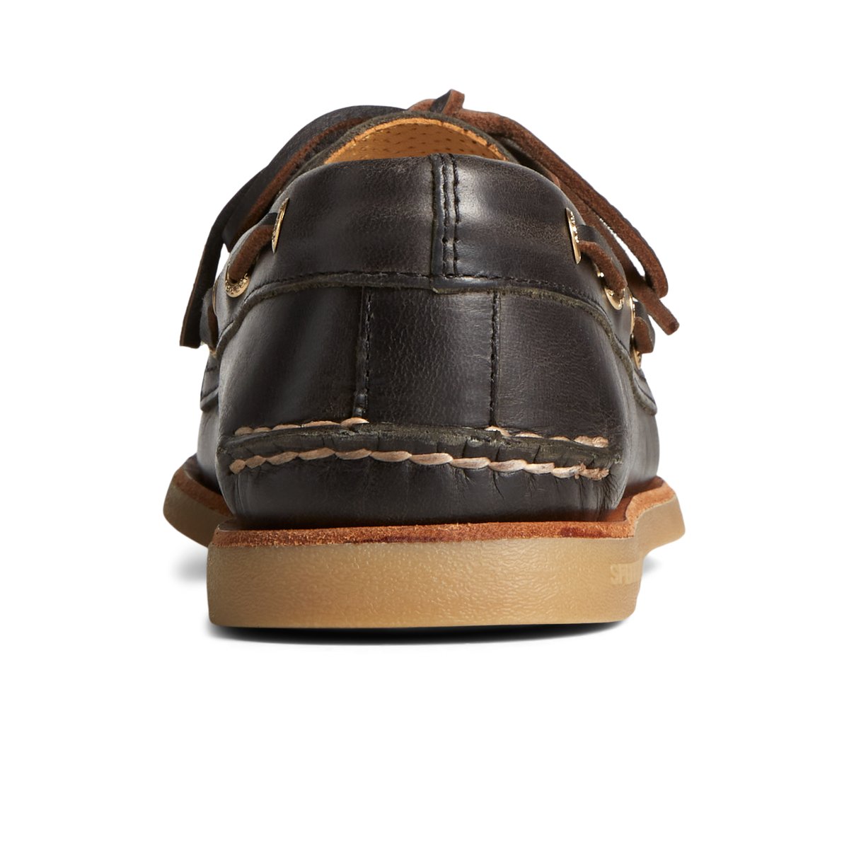 Gold Cup Authentic Original Orleans Leather Boat Shoe Black Leather Smooth Men s Men Sperry US