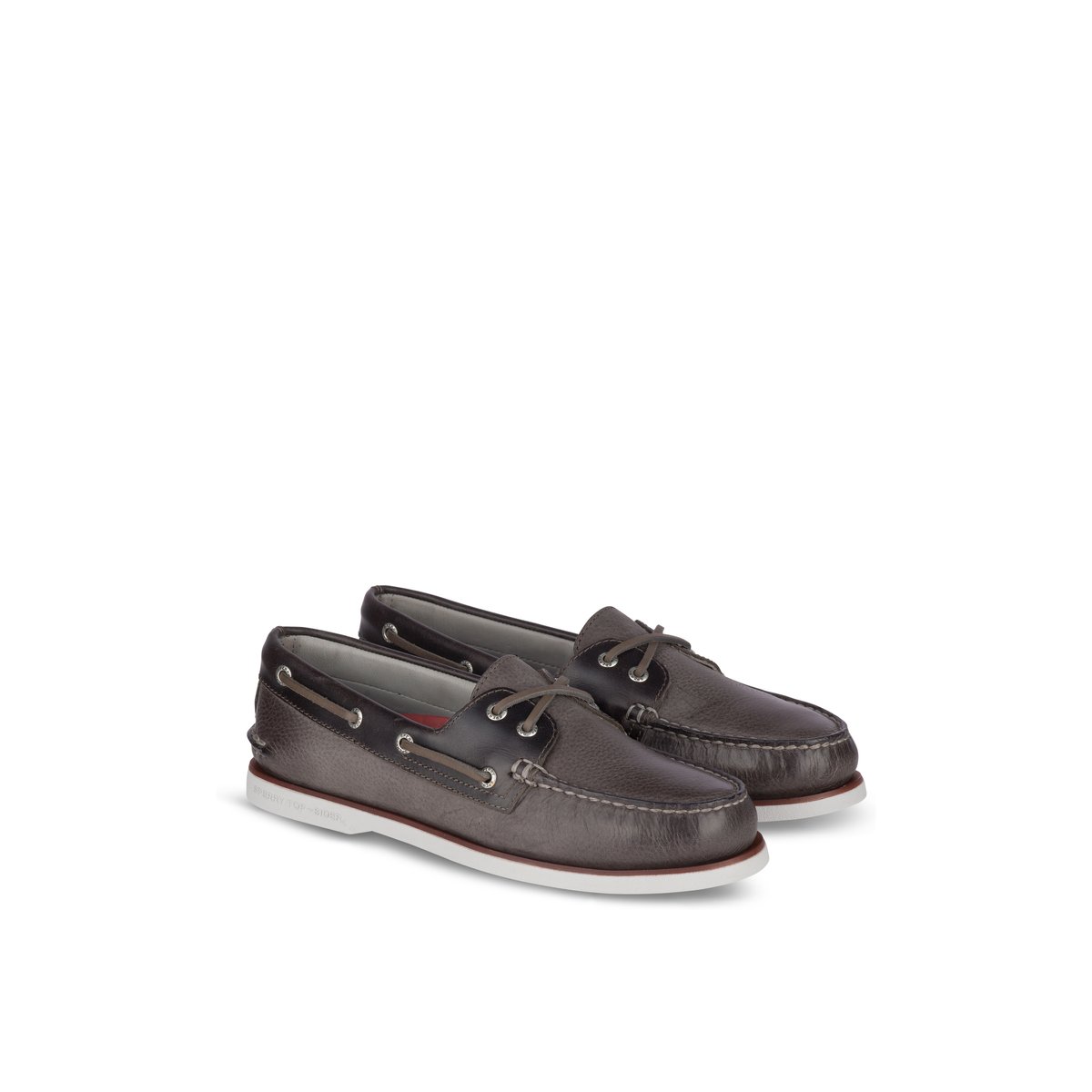 Gold Cup Authentic Original Rivingston Boat Shoe Grey Men s Gold Cup Luxury Sperry US