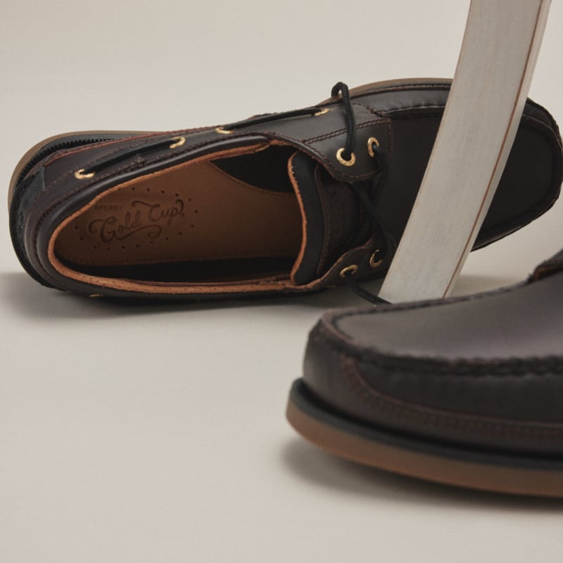 Gold Cup Mako Boat Shoe Dark Brown Men s Men Sperry US