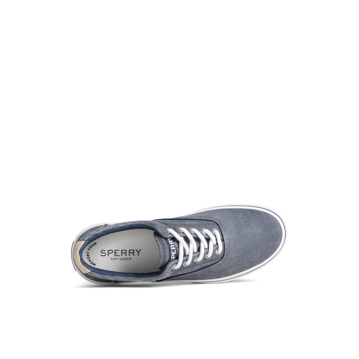 Halyard CVO Salt Washed Sneaker Navy Men s Sneakers Sperry US