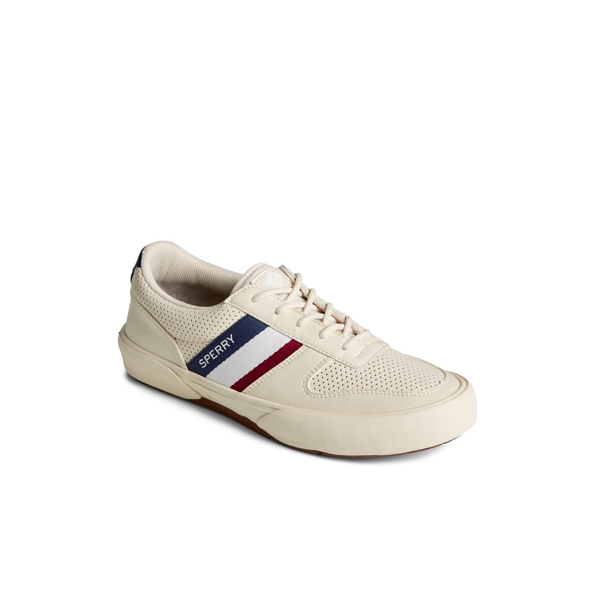 Halyard Retro Lace Up Sneaker Natural Men s Sneakers Sperry US