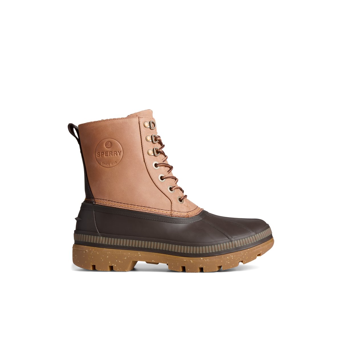 Sperry leather boots on sale