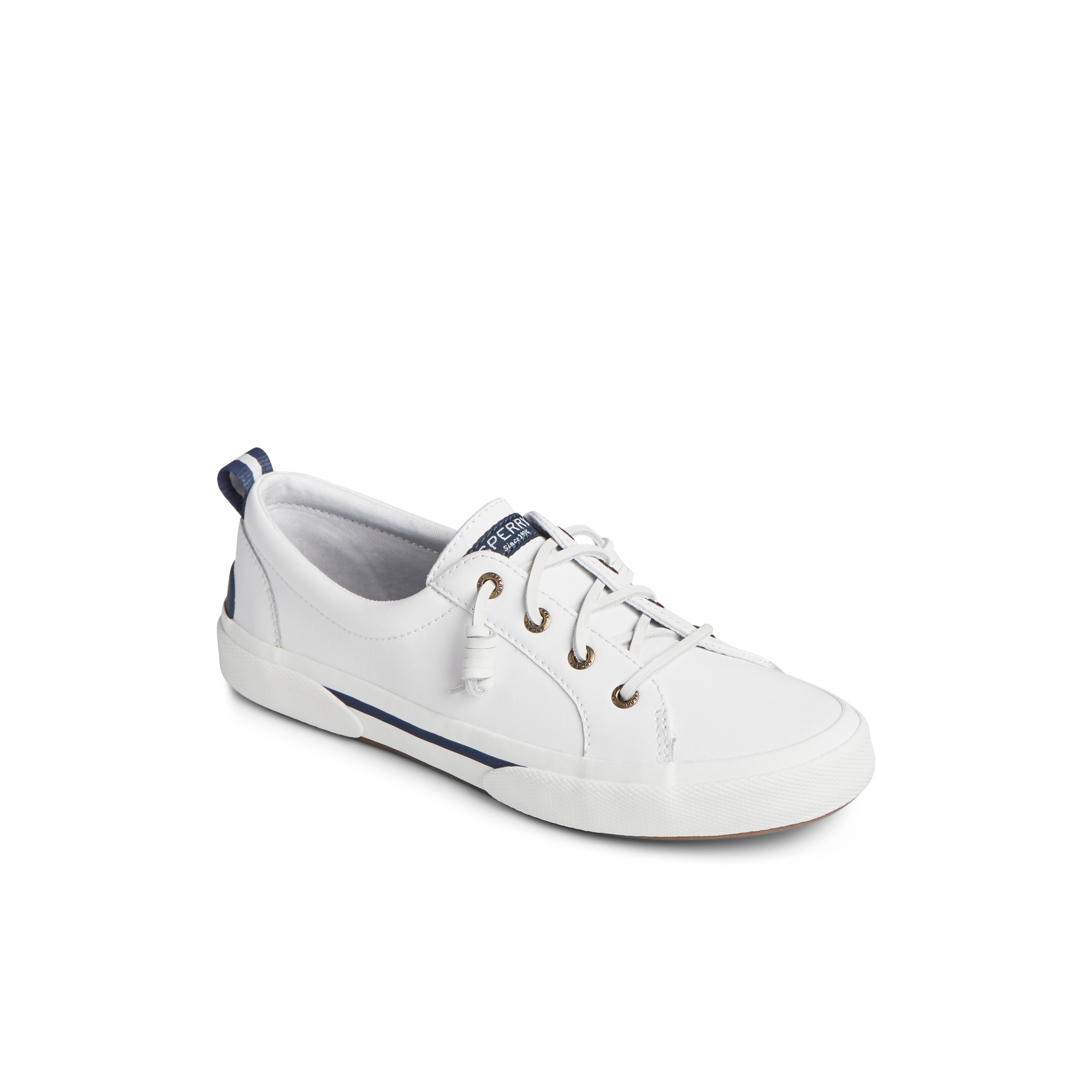 thumbnail image 2 of Sperry Women's Soletide Racy Sneaker - Sporty Low-Profile Perforated Leather Casual Shoes 2 of 10