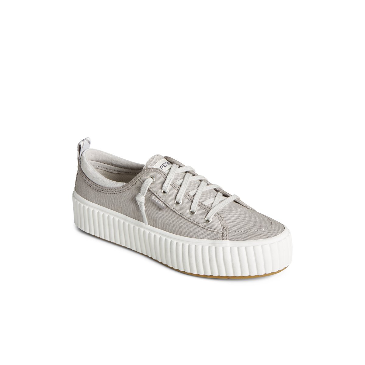 Pier Wave Platform Lace Up Sneaker Grey Women s Sneakers Sperry US