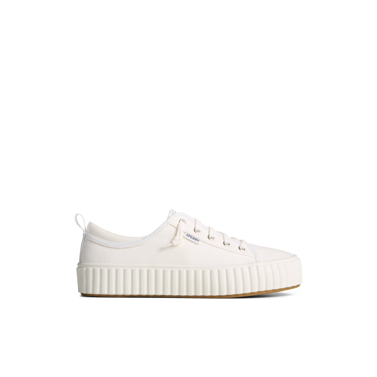 Pier Wave Platform Lace Up Sneaker White Women s Sneakers Sperry US