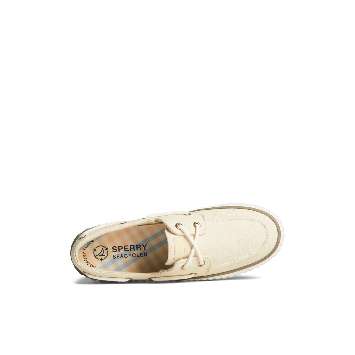 Pier Wave Platform Lace Up Sneaker Bone Women s Sneakers Sperry US