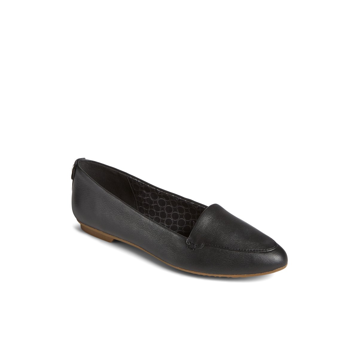 Girls black sperrys hot sale
