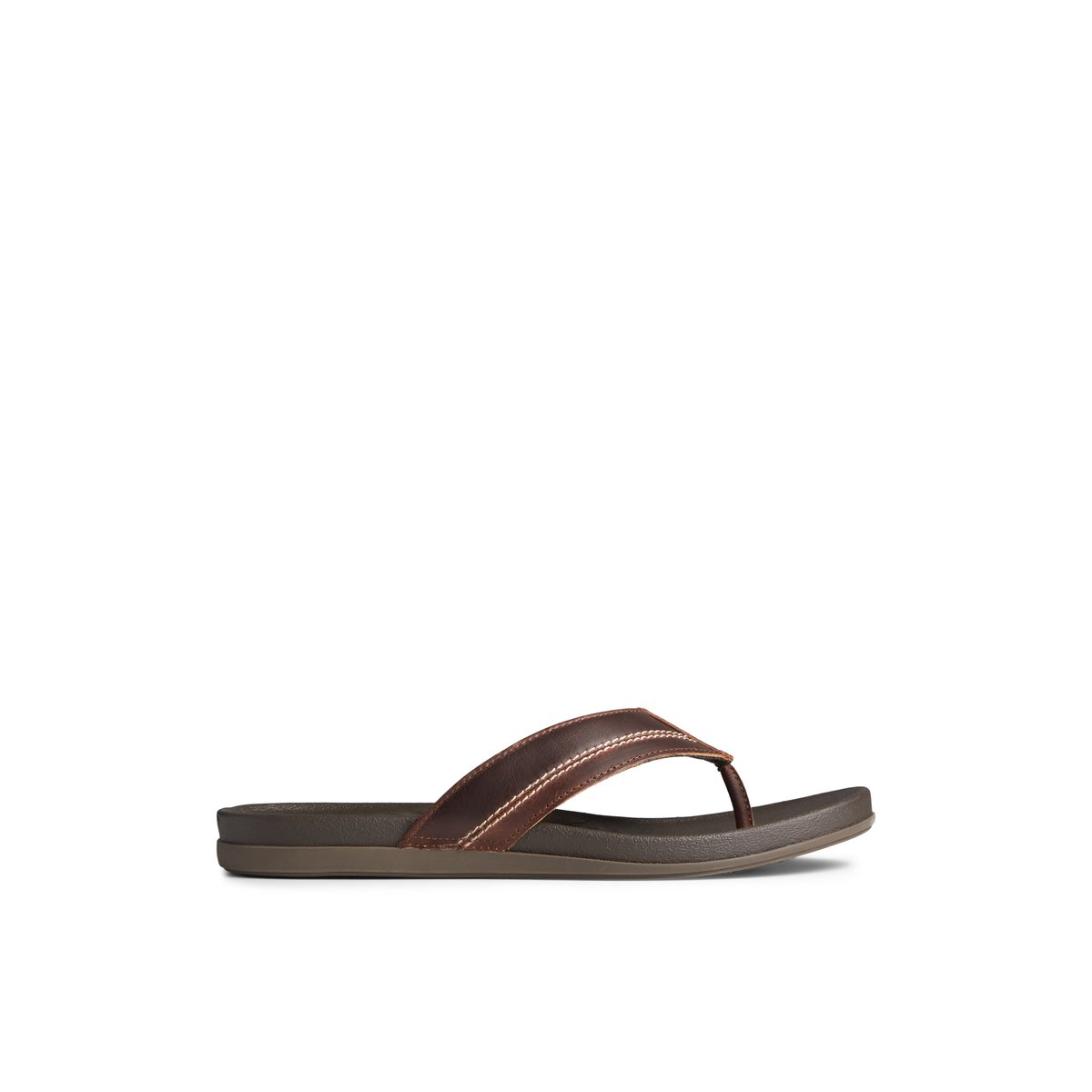 PLUSHWAVE Dock Flip Flop Brown Men s Sandals Sperry US