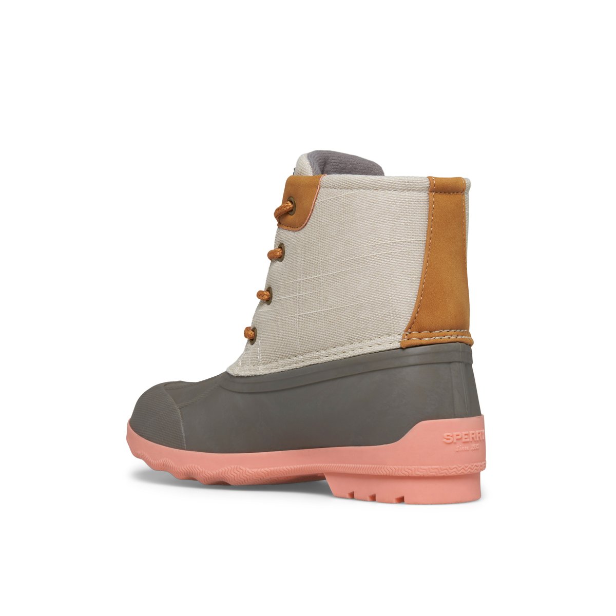 Sperry taupe coral duck boots hot sale