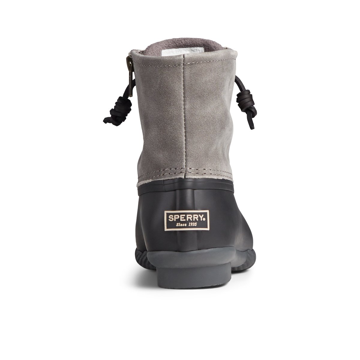 Black and grey sperry duck boots deals