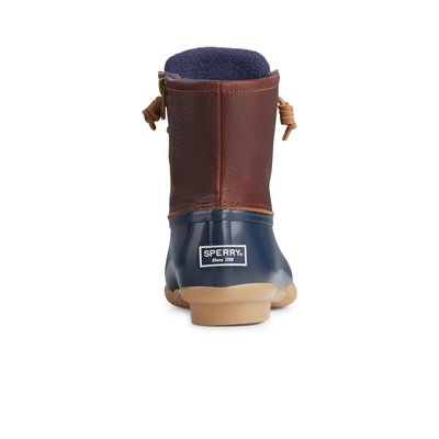 Sperry Women s Saltwater Duck Boot Tan Navy 5
