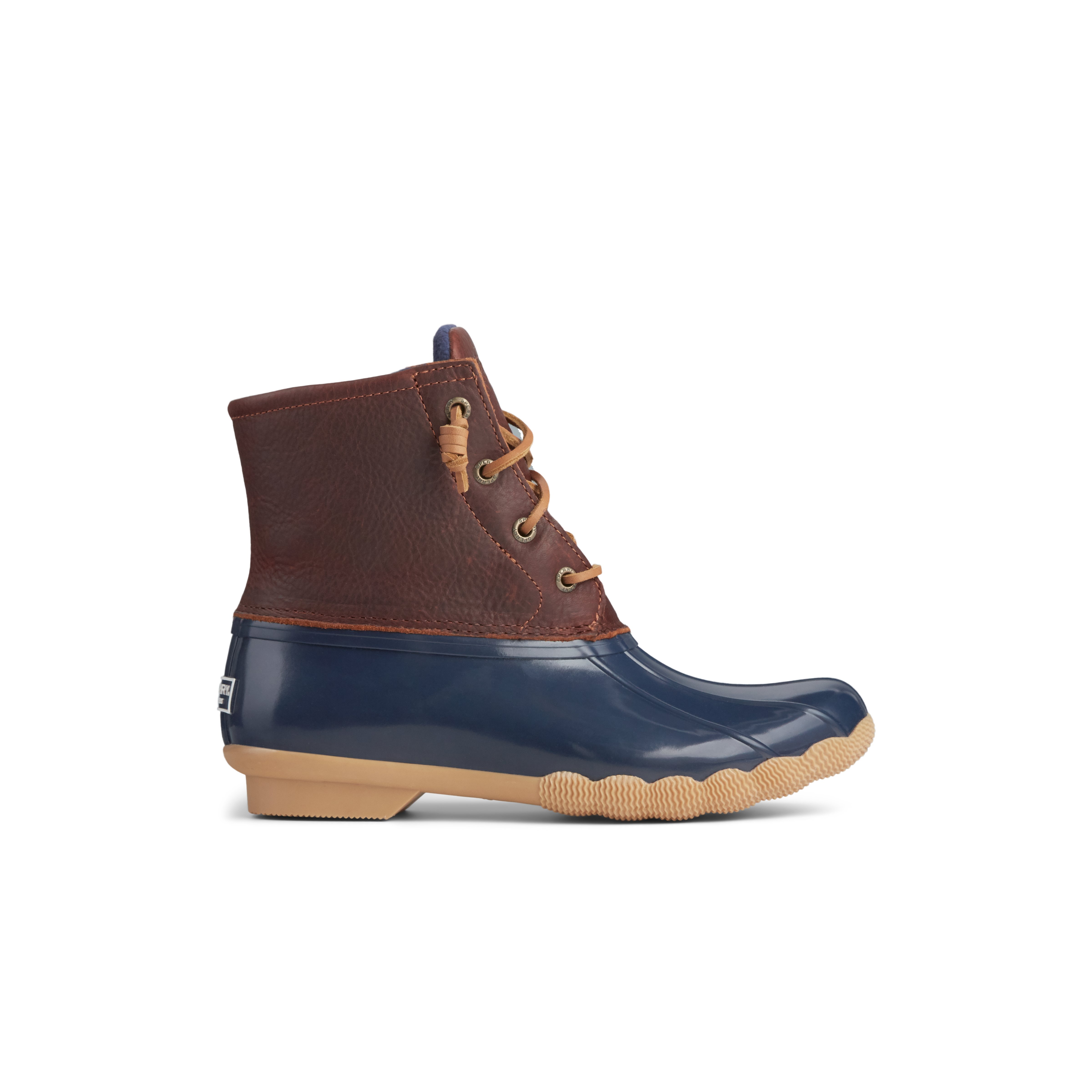 Sperry Women s Saltwater Duck Boot Tan Navy 10