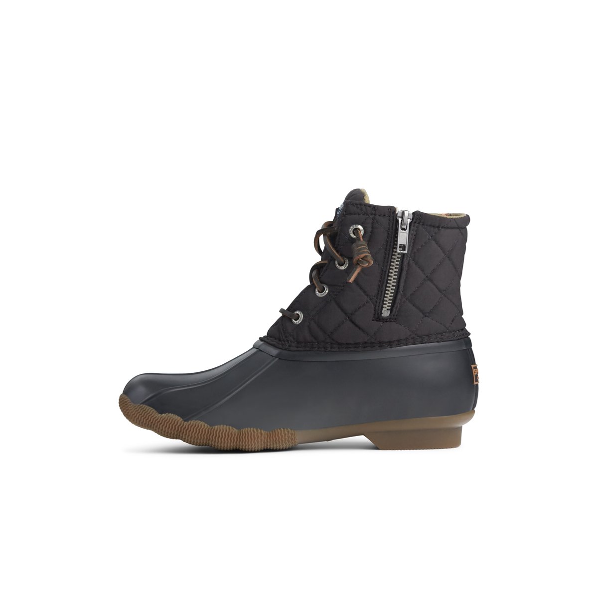 Sperry black saltwater duck boots deals