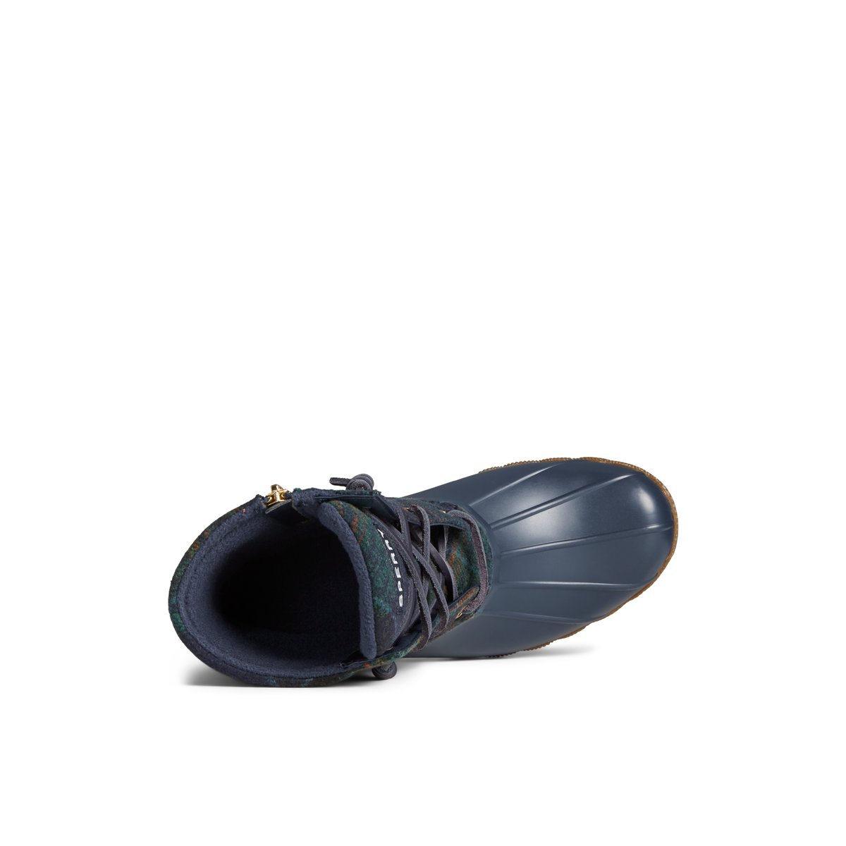 Blue sperry duck boots clearance