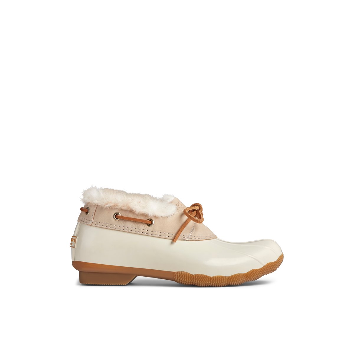 Saltwater 1 Eye Cozy Duck Boot Bone Women s Sneakers Sperry Canada