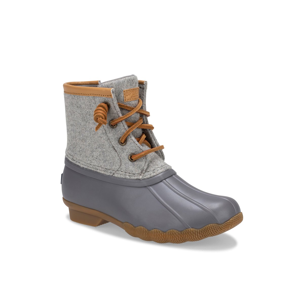 Sperry duck boots dark grey deals