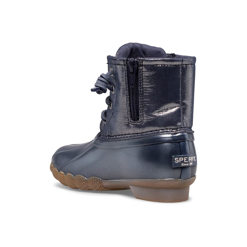 Sperry duck boots navy blue hot sale