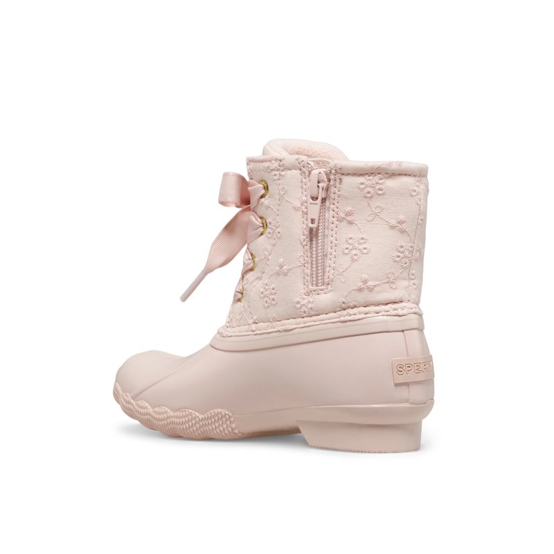 Saltwater Duck Boot Pink Kids Girls Sperry US