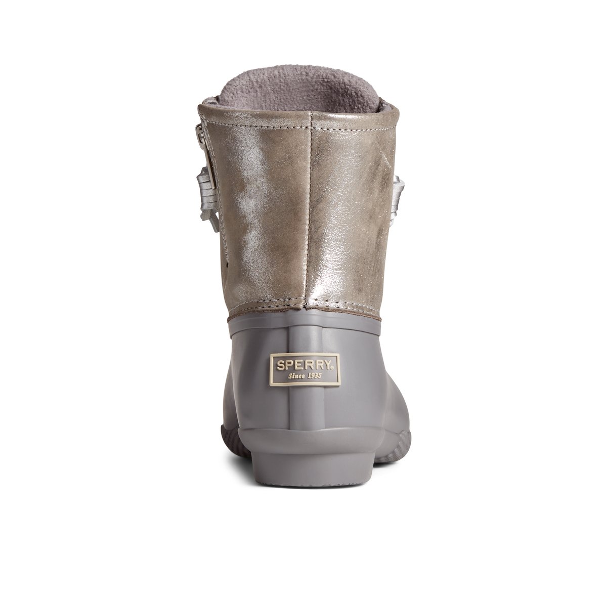Silver duck boots top