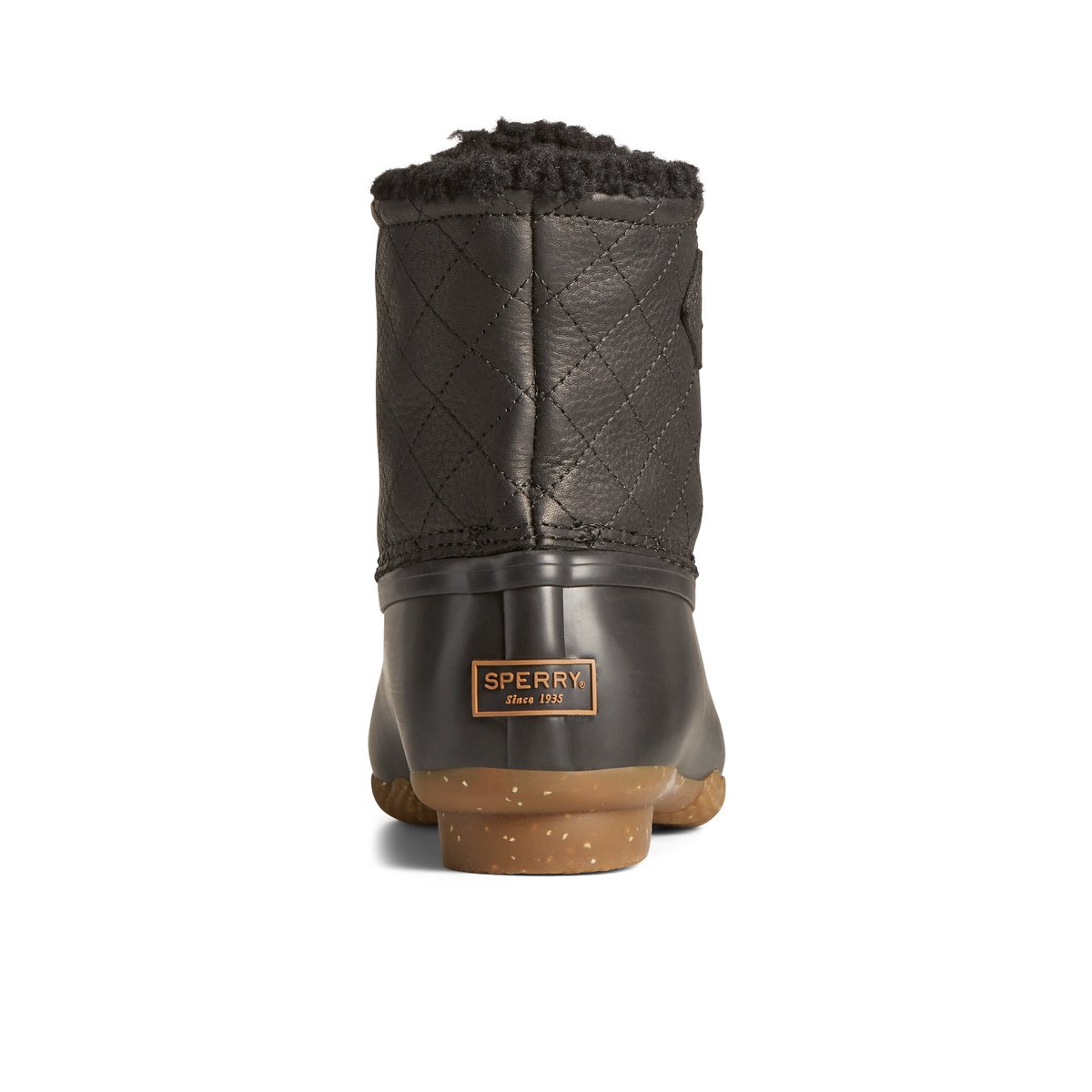 Saltwater Luxe Leather Thinsulate Duck Boot Black Women s Duck Rain Boots Sperry Canada