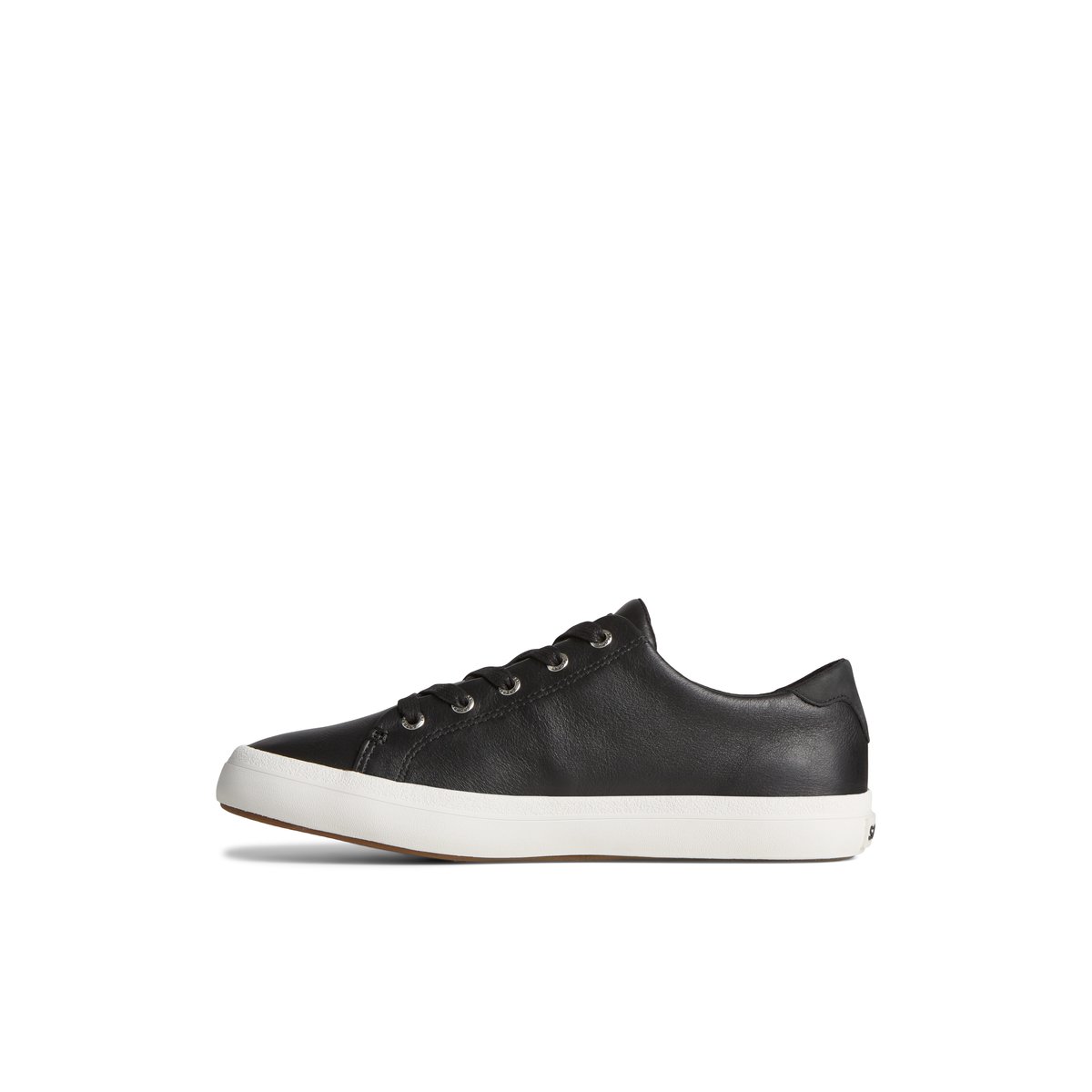 Sperry black leather sneakers deals