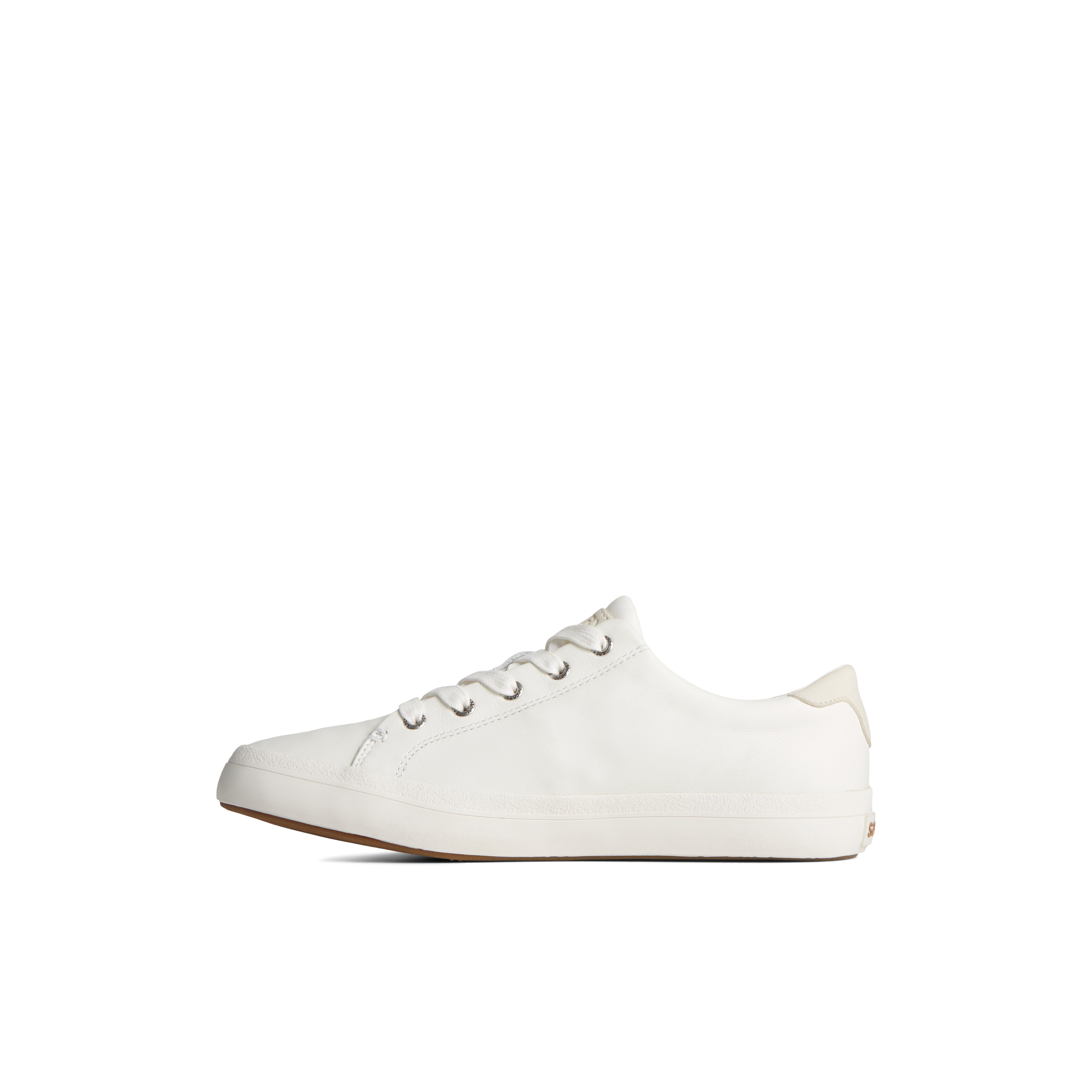 sperry white leather sneakers