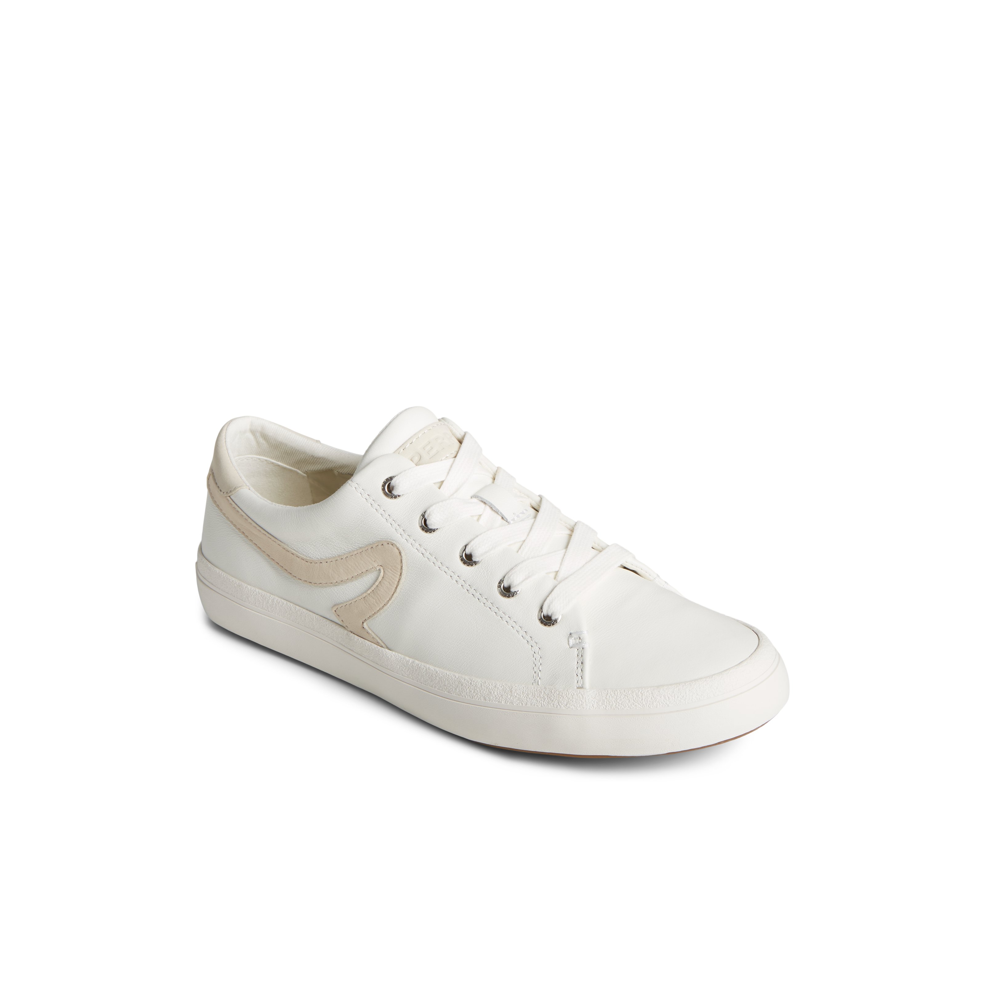 sperry white leather sneakers