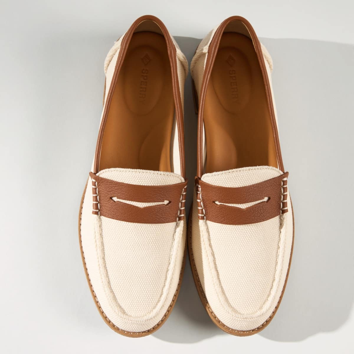 美品 USA製 SHIPS 別注 HANDSEWING MOCCASIN SHIPS(シップス) / デッキシューズ/--/BRW/レザー/HAND SEWING