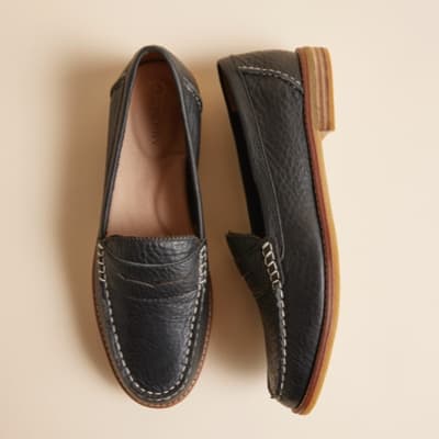 Seaport Penny Leather Loafer Black Women s Oxfords Loafers Sperry US