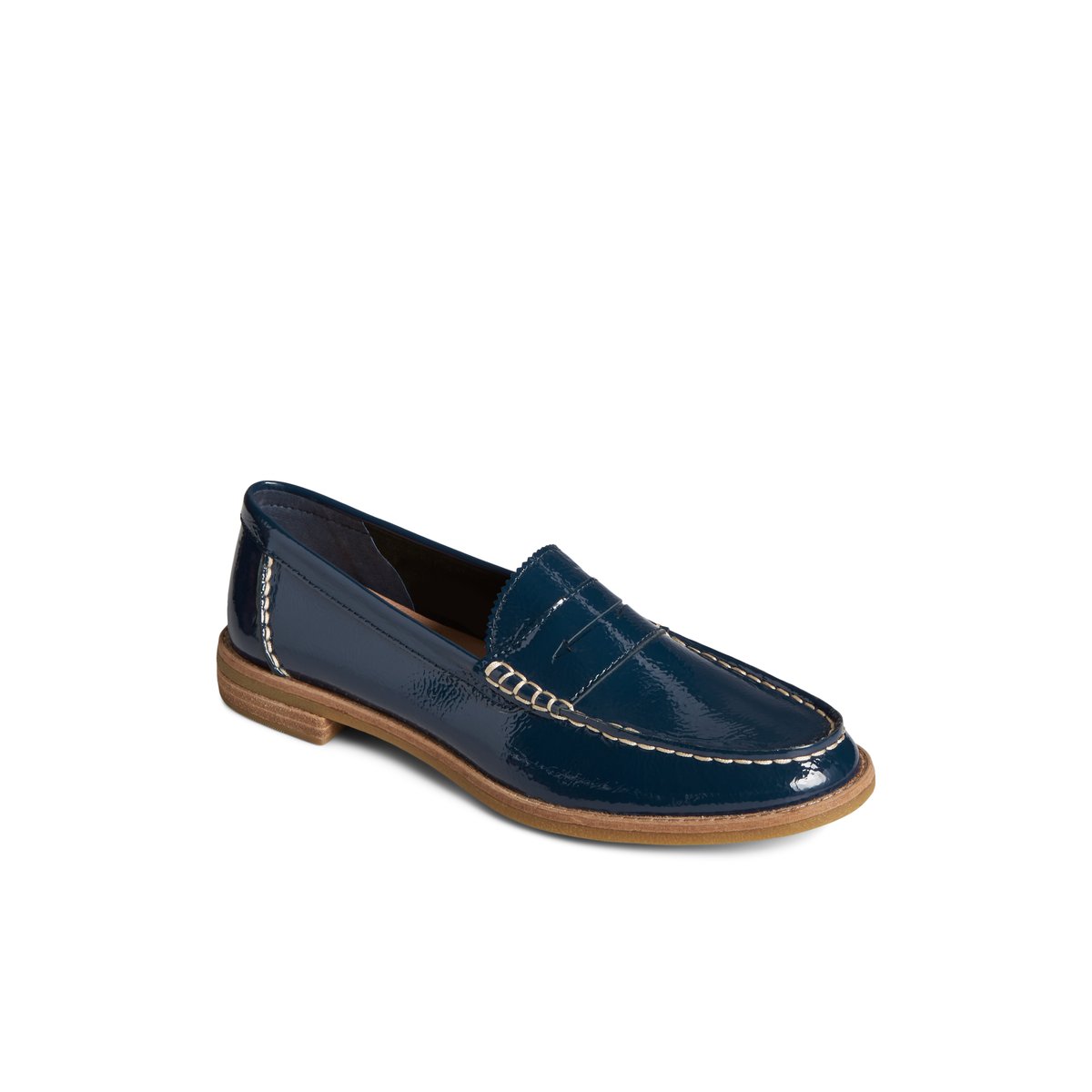 Seaport Penny Leather Loafer Navy Women s Seaport Sperry US