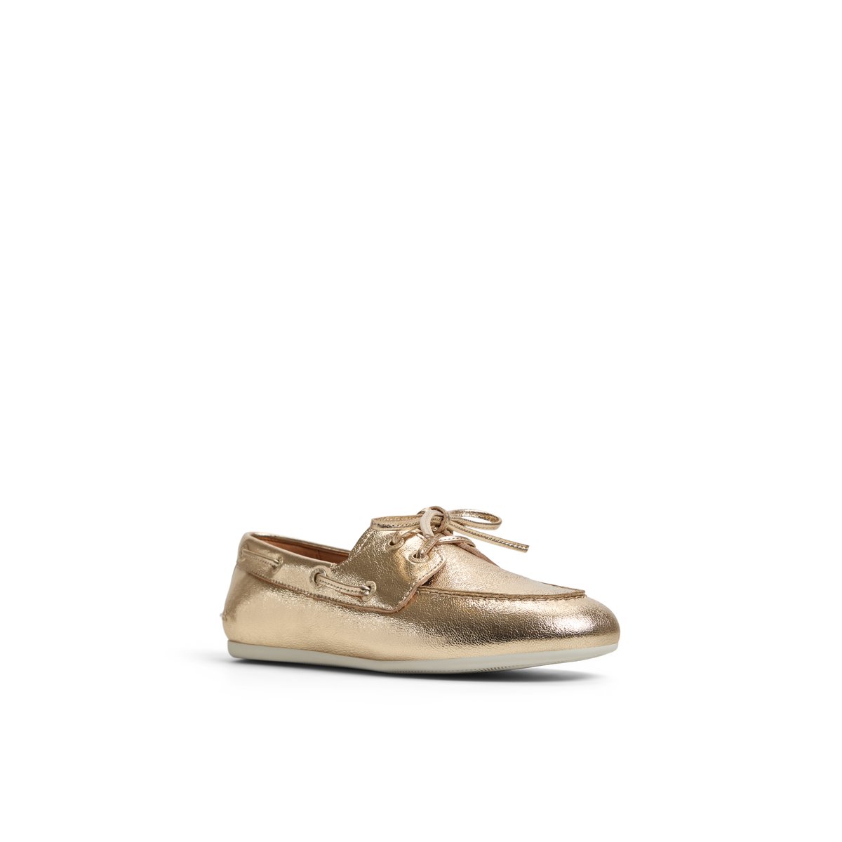 rose gold boat shoes