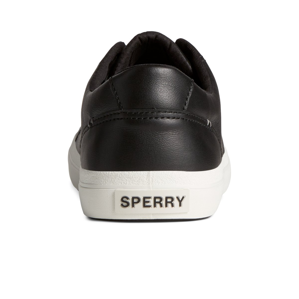 Sperry striper lace up leather sneaker discount