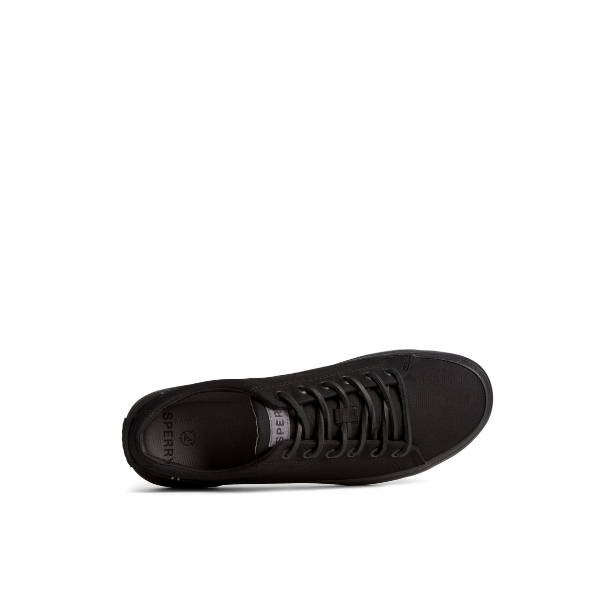 SeaCycled Striper II Textile Sneaker Black Men s Sneakers Sperry US