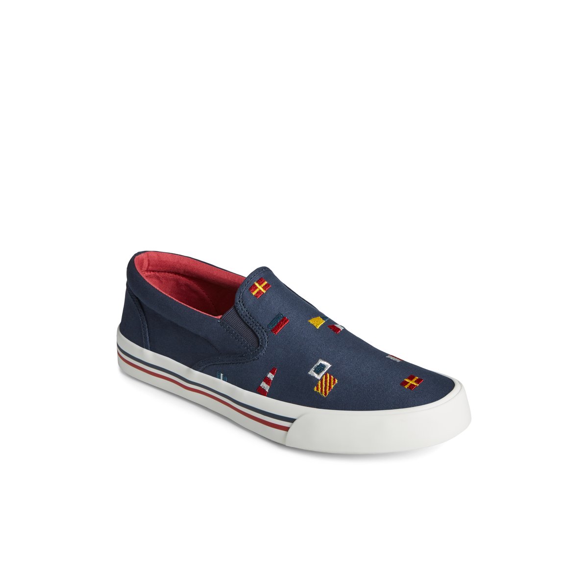 Striper II Nautical Slip On Sneaker Navy Men s Sneakers Sperry US