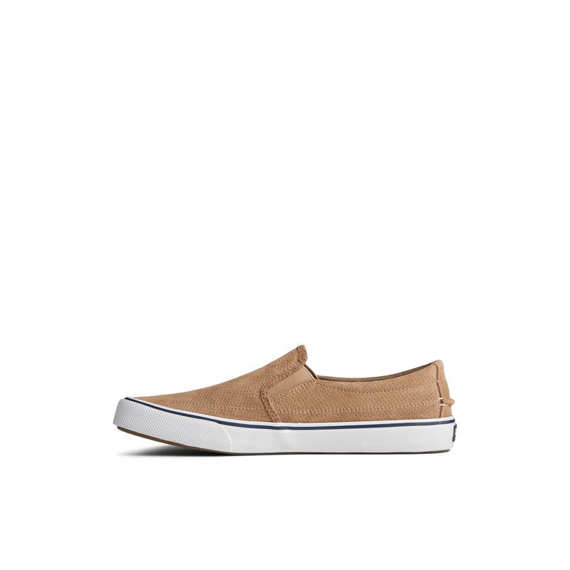 Striper II Twin Gore Perforated Slip On Sneaker Medium Beige Men s Sneakers Sperry US