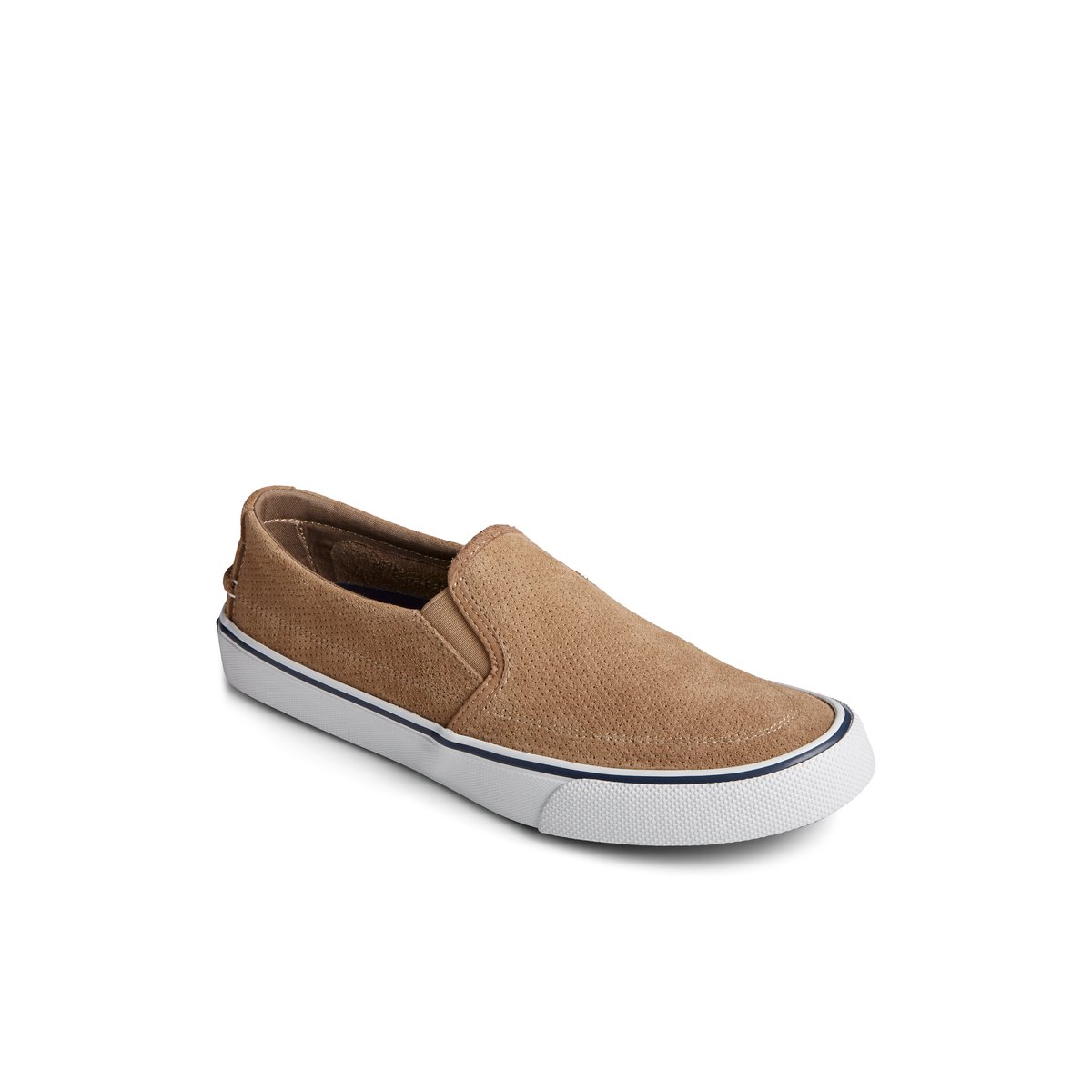 Striper II Twin Gore Perforated Slip On Sneaker Medium Beige Men s Sneakers Sperry US