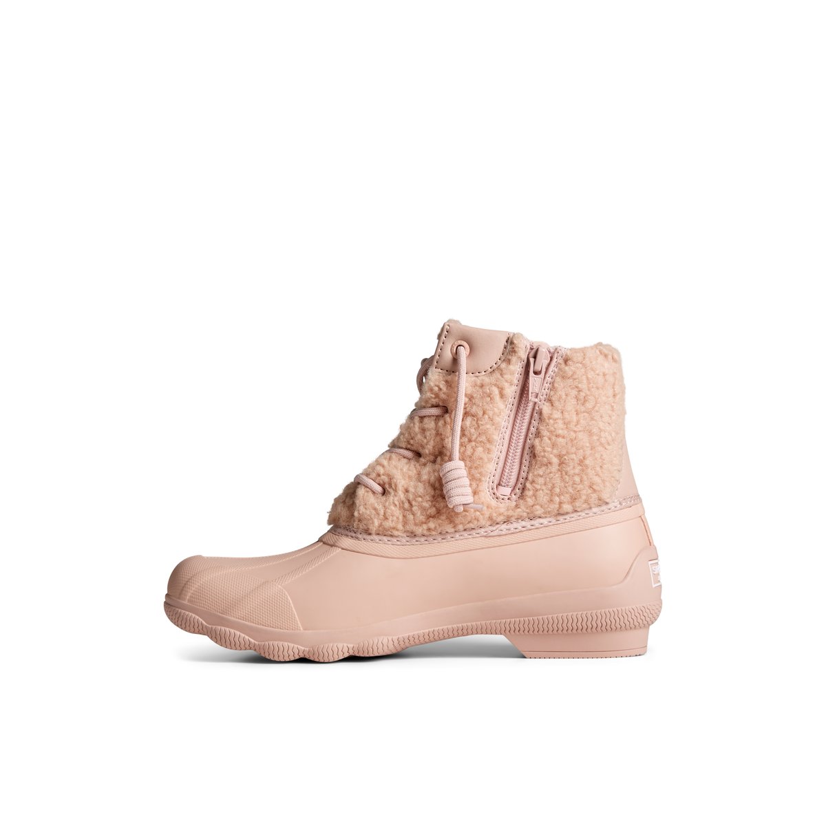 sperry duck boots rose gold