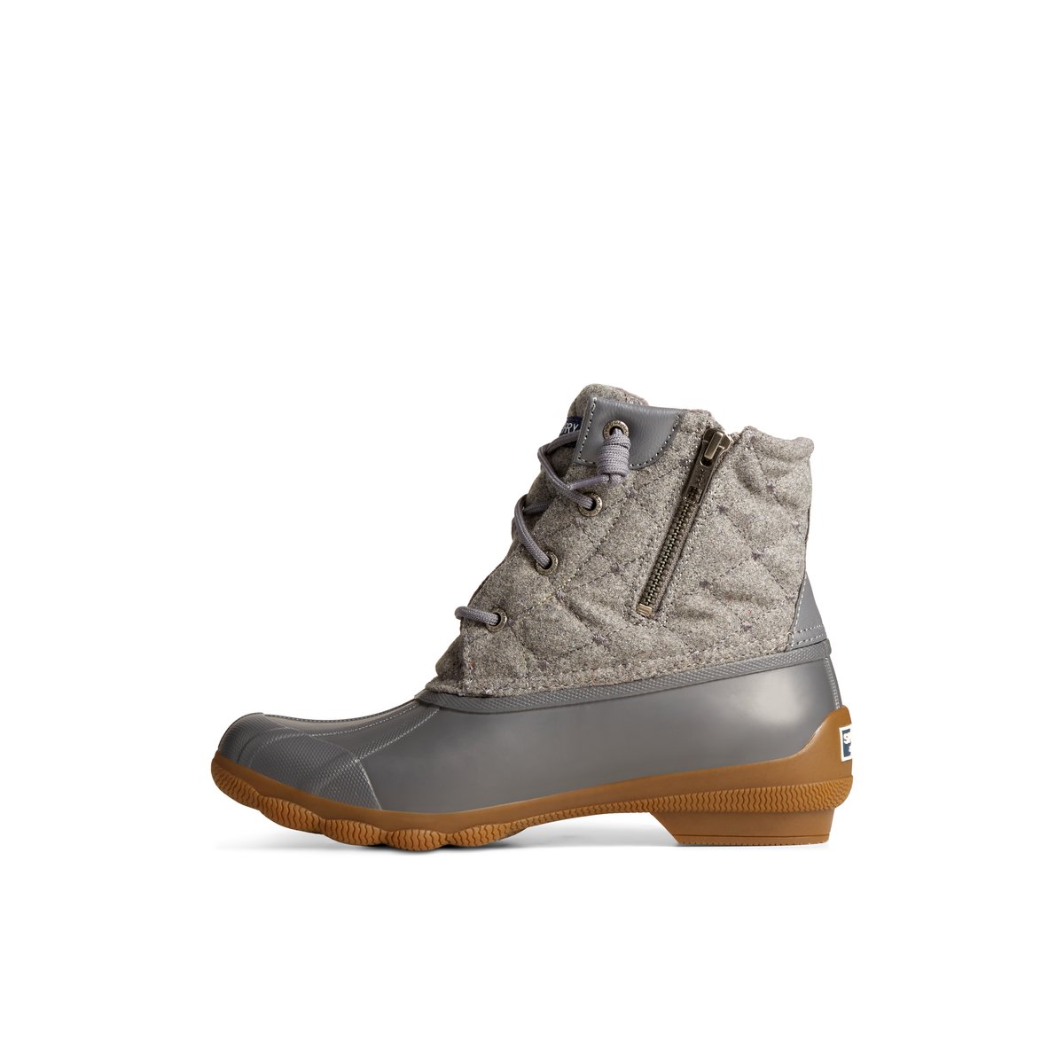 Grey and teal sperry duck boots hotsell