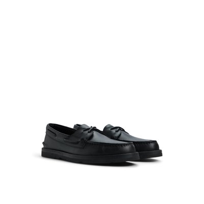 靴 SOPHNET. LEATHER BOAT SHOES BLACK/27.5cm SOPHNET. LEATHER