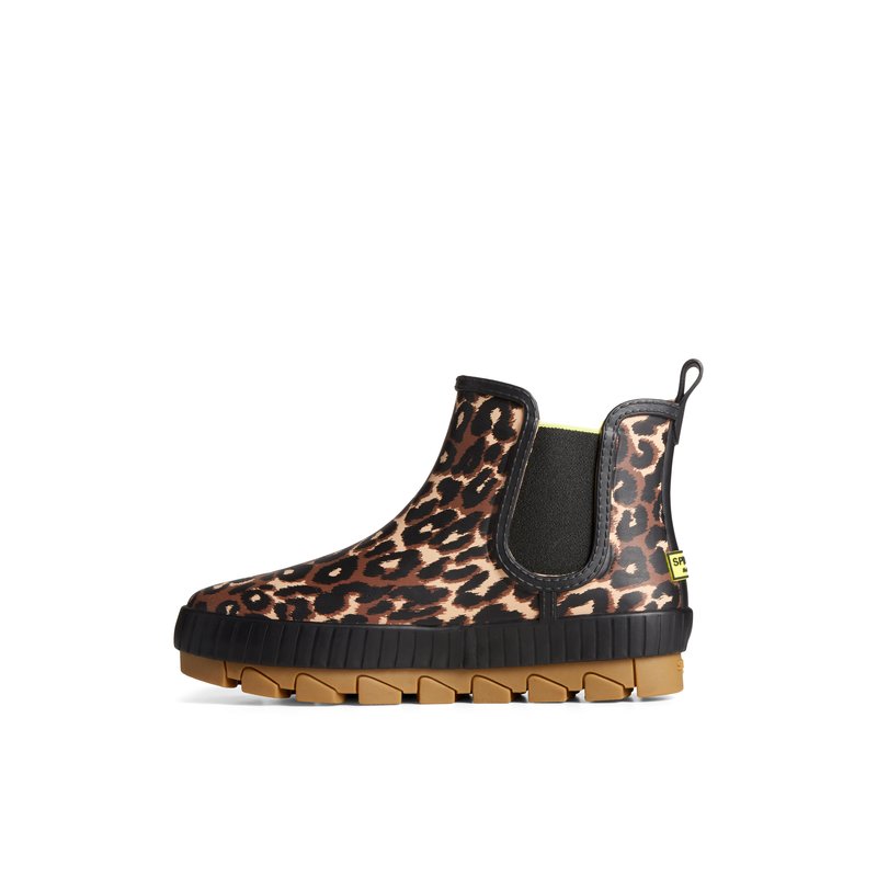 Torrent Leopard Chelsea Waterproof Rain Boot Black Women s Torrent Boot Sperry US